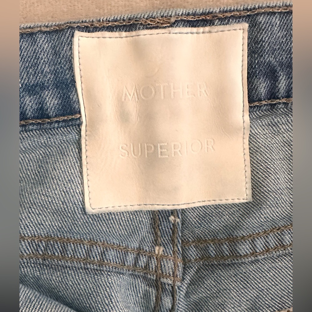 MOTHER Straight Leg Jeans in Light Blue Wash - Picture 4 of 9